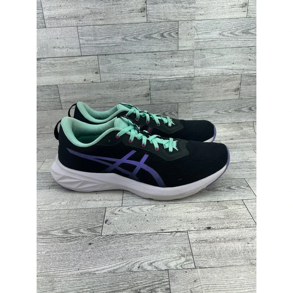 Asics Jolt 4 Women Running Shoes Black Purple Mint 1012B179 Size 10.5
